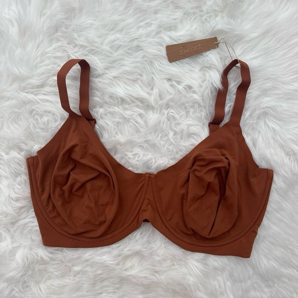 Skims Fits Everybody Unlined Demi Bra Bronze Size 42H